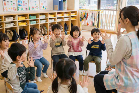 登園の様子