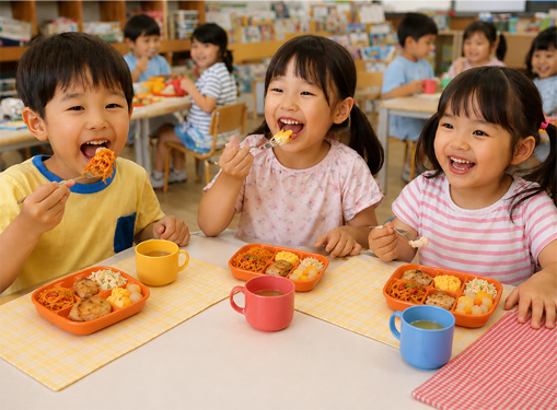 給食の様子